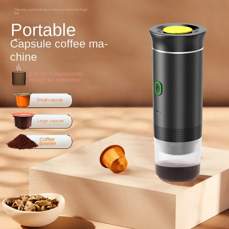 🔥 Luxury Portable Wireless Espresso Machine ☕ Barista-Quality Coffee Anywhere 🌍 Perfect for Travel Car Home & Adventure 🚀